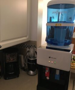 Avalon Premium Hot/Cold Top Loading Countertop Water Cooler Dispenser With Child Safety Lock. UL Listed- White countertop white 34 710LN1YR8YL