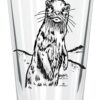Corkology River Otter Pint Glass, Clear 23 710MG02p PL