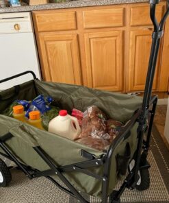 Mac Sports Folding Steel Frame Garden Utility Wagon Cart, Green (for Parts) 47 710Mj7BFHSL