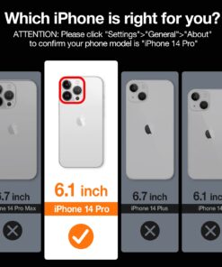 Alternative view of TORRAS OriginFit for iPhone 14 Pro Case Slim Fit, Super Thin Lightweight Hard PC Cover ONLY Compatible with iPhone 14 Pro Phone Case-6.1 Inch, Midnight Purple 1-Midnight Purple iPhone 14 Pro, 6.1''