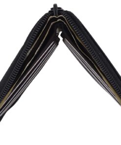 RFID Blocking Mens Leather Zippered Wallet (Black) Black 8 710NY6x3c L