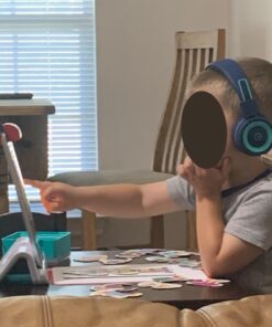 Kids Headphones - noot products K11 Foldable Stereo Tangle-Free 3.5mm Jack Wired Cord On-Ear Headset for Children/Teens/Boys/Girls/Smartphones/School/Kindle/Airplane Travel/Plane/Tablet (Navy/Teal) Navy/Teal 69 710NiKy0M5L