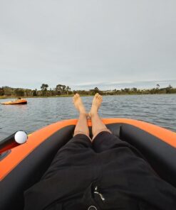 INTEX Explorer Inflatable Boat Series: Dual Air Chambers – Welded Oar Locks – Grab Handles – Bow Rope – Sporty Design Explorer 200 Set 49 710NlxxYCwL