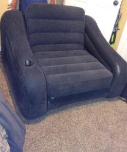 Intex Pull-out Chair Inflatable Bed, 42" X 87" X 26", Twin (Color May Vary) 43 710O WU6L