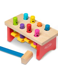 Melissa & Doug Deluxe Pounding Bench Wooden Toy With Mallet - STEAM Toddler Toy 23 710Og0c4YL