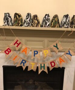 Adorox Tie-dyed Camouflage Drawstring Tote Bags Party Favors Arts & Crafts (Camouflage (12 Bags)) 16 710R3SAedjL