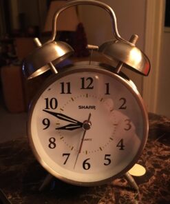 Sharp SPC800 Quartz Analog Twin Bell Alarm Clock (Silver) 34 710RhBEvd8L