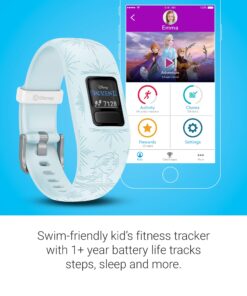 Garmin 010-01909-38 Vivofit Jr. 2, Kids Fitness/Activity Tracker, 1-Year Battery Life, Adjustable Band, Disney Frozen 2, Elsa, Light Blue Disney Frozen 2 - Elsa Disney Frozen 2 - New 11 710SFpW2t6L