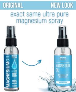 Magnesium Oil Spray - 100% Natural Magnesium Spray – Made with Dead Sea Salt, Stronger than Magnesium Lotion and Magnesium Cream 2 Fl Oz (Pack of 1) 18 710SogdxyOL