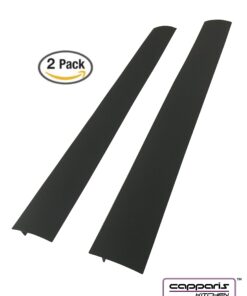 Capparis Kitchen Silicone Stove Counter Gap Cover, Easy Clean Heat Resistant Wide & Long Gap Filler, Seals Spills Between Counter, Stovetop, Oven, Washer & Dryer, Set of 2 (21 Inches, Black) 21 Inches 43 710T4gGEkQL