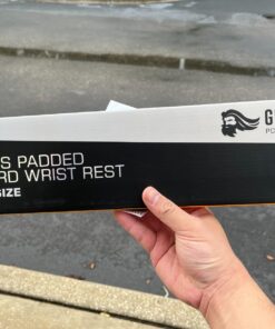 Glorious Gaming Wrist Pad/Rest - Full Standard Size - Black - Mechanical Keyboards, Stitched Edges, Ergonomic | 17.5x4 inches | 25mm/1in Thick (GWR-100) Full Size (Standard) 41 710Tk2R3poL