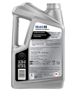 Mobil 1 FS European Car Formula Full Synthetic Motor Oil 0W-40, 5 Quart 33 710Tr014dwS