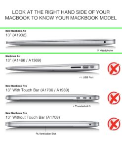 GMYLE MacBook Air 13 Inch Case 2020 2019 2018 A2337 M1 A2179 A1932 with Touch ID Retina Display, Plastic Hard Shell, Keyboard Cover, Privacy Webcam Cover Slide, Screen Protector Set, Navy Blue 11 710UNuF8lJL