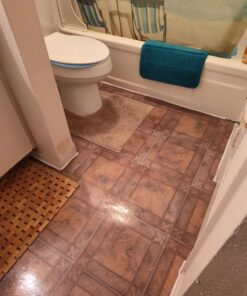 Nexus Self Adhesive 12-Inch Vinyl Floor Tiles, 20 Tiles - 12" x 12", Spanish Rose Pattern - Peel & Stick, DIY Flooring for Kitchen, Dining Room, Bedrooms & Bathrooms by Achim Home Decor 43 710UhKqtU7L