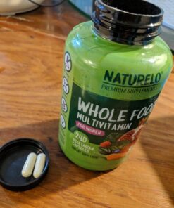 NATURELO Whole Food Multivitamin for Women - with Vitamins, Minerals, & Organic Extracts - Supplement for Energy and Heart Health - Non GMO - 240 Vegan Capsules 240 Count (Pack of 1) 16 710XNqrlvwL