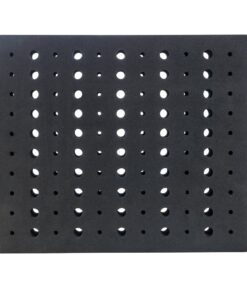 POWERTEC 71046 Router Bit Tray for 110 Bits, 1-5/16” Thick, 50 1/2 inch and 60 1/4 inch Shank Router Bits,Black Router bit tray, 110 Holes 12 710XtjUoFJL