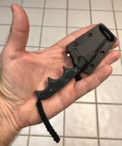 COLUMBIA RIVER KNIFE & TOOL CRKT Minimalist Tanto Neck Knife: Compact Fixed Blade Knife, Folts Utility Knife with Bead Blast Blade, Resin Infused Fiber Handle, and Sheath 2386 33 710YXEFYIJL 1