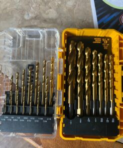 DEWALT Titanium Nitride Coated Drill Bit Set, Pilot Point, 21-Piece (DW1361) 21-Piece Drill Bit Set 27 710Z3SNy0kL