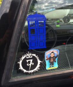 DW Police Box Sticker Decal Notebook Car Laptop 2" x 5" (White) 30 710aG8VWh1L