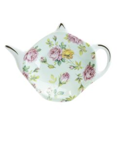 Gracie China Tea Bag Caddy Holder, Set of 4 (Rose Chintz) 12 710awR6zSaL
