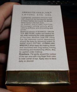 Absolute Gold 24K Lifting Eye Gel - 24 KARAT GOLD, SILK PEPTIDES and HYALURONIC ACID. 1 fl.oz-30 ml. (Fragrance Free, Cruelty Free, Paraben Free, Petroleum Free.) 25 710bGmCPHsL