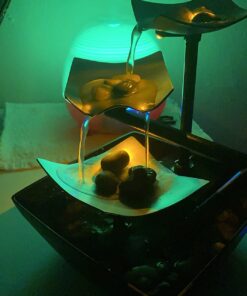 Homedics Tabletop Water Fountain, Home Décor Soothing Sound Machine - Automatic Pump, Deep Basin & Natural River Rocks. Indoor Zen Relaxation for Office, Living Room, or Bedroom, 8.25” Tall 23 710bJMZIfAL 1