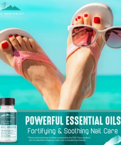 Extra Strength-100% All Natural Fungus Nail Solution for Toenail & Fingernails: Renew Thick, Broken & Discolored Nails Made by Purely Northwest -1fl.oz Tea Tree Oil 1 Fl Oz (Pack of 1) 24 710bSMh2xML