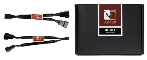 Noctua NA-SYC1, 4 Pin Y-Cables for PC Fans (Black)