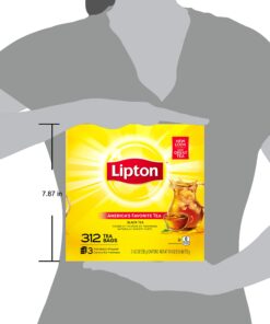 Lipton Tea Bags, Black Tea, Iced or Hot Tea, Can Support Heart Health, 312 Tea Bags 32 710c1 FNDcL