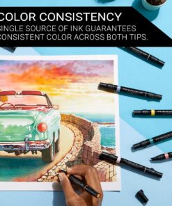 Prismacolor Premier Double-Ended Art Markers, Fine and Chisel Tip, 72 Pack 72 Count (Pack of 1) 39 710c3X96AvL