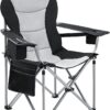 KingCamp Oversized Camping Folding Chair, High Back Heavy Duty Lumbar Support Padded Camp Chair with Cup Holder, Portable for Outdoor, Sports, Picnic Black/Mediumgrey 1 PACK 24 710eWbyRGBL