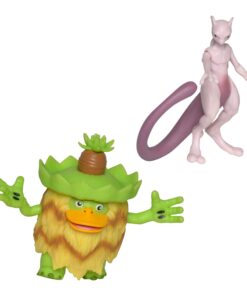 Alternative view of Pokémon Detective Pikachu Battle Figure 6Pc Multipack - Comes with Two 2" Pikachu, 2" Psyduck, 2" Bulbasour, 3" Mewtwo & 3" Ludicolo