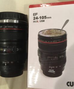 Caniam Camera Lens Coffee Cup, Travel Mug - Camera Eos 24-105Mm Model Stainless 400Ml Thermos 33 710emzlLq7L