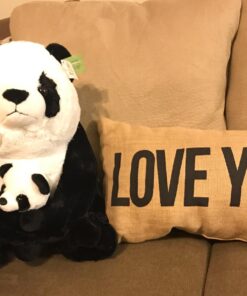 Mother and Baby Panda Plush Set | Super Soft Panda Stuffed Animal | Cute Plushies for Kids' Bedroom | 18-in Stuffed Animals for Girls & Boys | Panda Bear Stuffed Animal Toys by Exceptional Home 35 710eyzmoagL