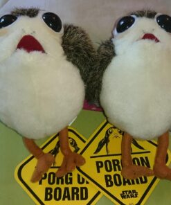Star Wars The Last Jedi Porg on Board Figure Suction Cup Plush - White and Brown 22 710fvs3AtAL