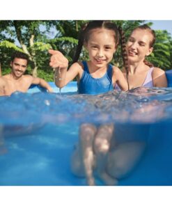 Bestway 12752E Steel Pro Above Ground Backyard Frame Pool for Kids & Adults, 15' x 48", Blue 15' x 48" 28 710gjm3Bn1L