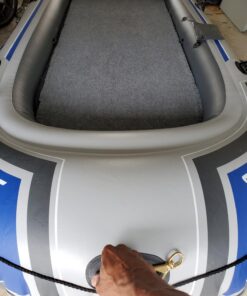 Bonnlo Kayak Cart Canoe Dolly Fishing Kayak Accessories Carrier Foldable Paddle Board Trolley Boat Trailer Transport with NO-Flat Airless Tires Wheels and 2 Ratchet Straps Kickstands- "U"shape 46 710h5etIBIL