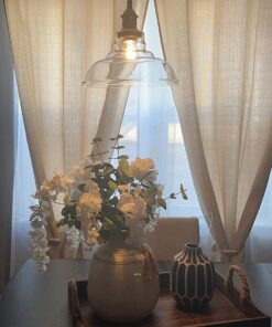 CLAXY Ecopower Industrial Edison Vintage Style 1-Light Pendant Glass Hanging Light Antique Bronze 37 710hscp9ZL