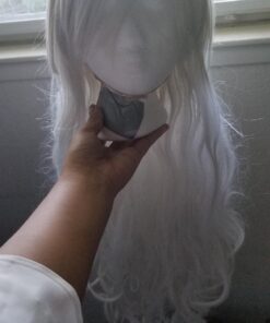 Rbenxia Curly Cosplay Wig Long Hair Heat Resistant Spiral Costume Wigs Anime Fashion Wavy Curly Cosplay Daily Party Silver 32" 80cm 63 710j0znnU8L