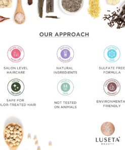 Luseta Tea Tree Shampoo and Conditioner Set with Argan Oil for Oily Hair Clarifying, Fighting Dandruff Sulfate Paraben Free for Men and Women 2x16.9oz 16.9 Fl Oz (Pack of 2) 33 710jgO2gbL