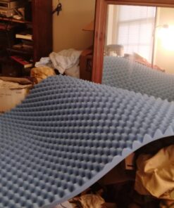 DMI Foam Mattress Topper, Egg Crate Foam Pad, Mattress Pad and Bed Topper for Support, Air Circulation, Pressure Relief and Weight Distribution, Hospital Size Mattress, 33 x 72 x 2,Blue 2 Inch 19 710jkkuzP2L