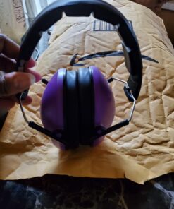 Pro For Sho 34dB Shooting Ear Protection - Special Designed Ear Muffs Lighter Weight & Maximum Hearing Protection Standard Purple 38 710jnxDaWuL
