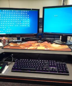 Redragon K556 RGB LED Backlit Wired Mechanical Gaming Keyboard, 104 Keys Hot-Swap Mechanical Keyboard w/Aluminum Base, Upgraded Socket and Noise Absorbing Foams, Soft Tactile Brown Switch K556 Wired 39 710kOTZmh0L