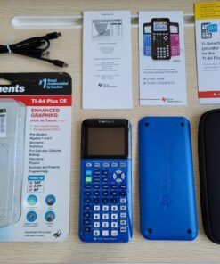 Texas Instruments TI-84 Plus CE Color Graphing Calculator, Bionic Blue Small Single Pack 14 710kkIrYjXL