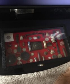 Alternative view of FindingKing Black Jewelry Travel Showcase Display Glass Lid Case