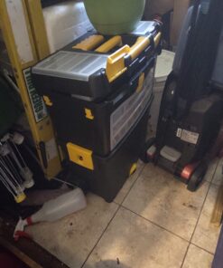 Rolling Tool Box with Wheels, Foldable Comfort Handle, and Removable Top – Toolbox Organizers and Storage by Stalwart 47 710loHpMGRL