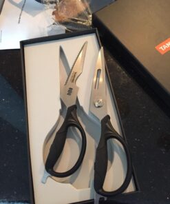 Kitchen Shears, TANSUNG Kitchen Scissors Heavy Duty Dishwasher Safe Food Scissors, Multipurpose Scissors Stainless Steel Kitchen Scissors for Chicken, Poultry, Vegetables, Meat, Fish, Herbs, BBQ Black 49 710m1BbBonL