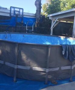 Intex 16ft X 48in Ultra Frame Pool Set with Filter Pump, Ladder, Ground Cloth & Pool Cover 12 710m48lNvkL