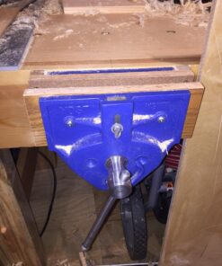 Yost Vises M9WW Rapid Action Woodworking Vise | Quick Release Lever for Quick Adjustments | 9 Inch Jaw Width | Made with Heavy-Duty Cast Iron | Blue Yost M9WW 72 710mUu5pCOL