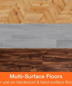 Bona Premium Microfiber Floor Mop for Dry and Wet Floor Cleaning - Includes Microfiber Cleaning Pad and Microfiber Dusting Pad - Dual Zone Cleaning Design for Faster Cleanup Standard 35 710maU4L29L